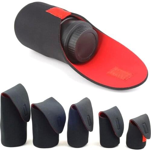 Camera Lens Bag Waterproof Camera Lens Pouch Bag Case M L XL XXL for Canon DSLR Camera Lens Bag