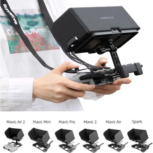 New Arrival Sunnylife 2 in 1 Multinational Tablet Holder With Sunhood For Mavic Air 2/ Mini/ Mavic2/Spark/Pro Drone Accessories