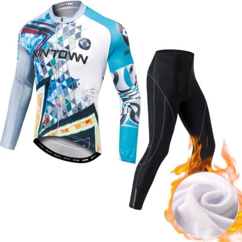 YOCENE Warm Reflective MTB Bicycle Sportswear Bike Pant Uniform Long Sleeve