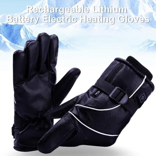 Winter Heating Cycling Gloves USB Charging Adjustable Temperature Touch Screen Waterproof And Warm Heating Gloves