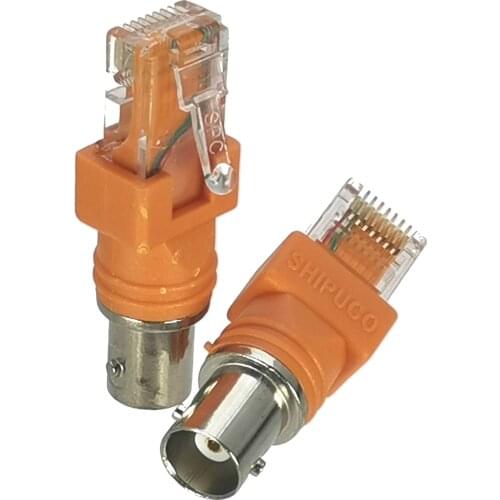 10Pcs Connector BNC Female jack to RJ45 Male plug RF Adapter Coaxial High Quanlity