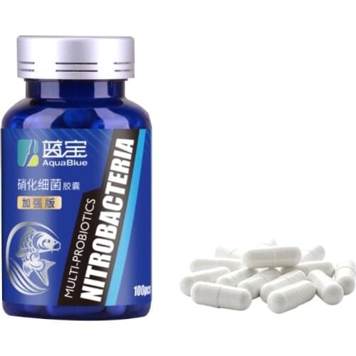 100Pcs/Bottle Aquarium Nitrifying Bacteria Concentrated Capsule Fish Tank Pond Cleaning Fresh Water