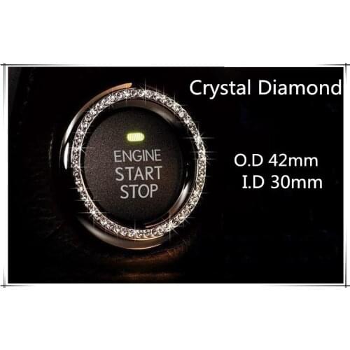 Car Engine Start Stop Ignition Ring Sticker For Hyundai tucson 2016 passat peugeot 3008 dacia duster mitsubishi lancer asx prius