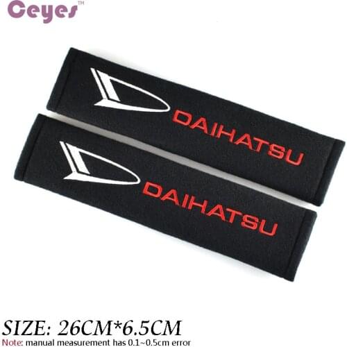 Car Styling Auto Seat Belt Cover For Daihatsu Terios Mira Move Sirion Hijet Boon Cuore Seatbelt Shoulder Strap Pad Accessories