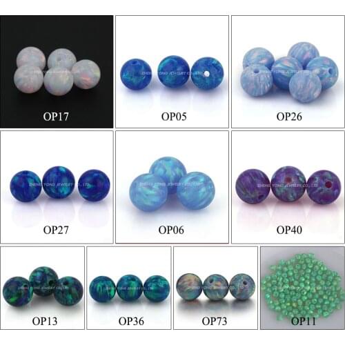 Free Shipping Hot Sale 2mm Lab Created Mix Colors Ball Opal Beads For DIY Jewelry Synthetic Opal Stone