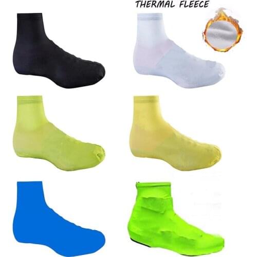 6 Colors Fleece Thermal Winter Cycling Shoe Cover Sneaker Bike Overshoes Road Bicycle MTB Winter Warm Cycling Shoe Cover