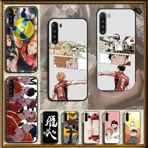 Anime Haikyuu Hinata Phone case For Xiaomi Redmi Note 7 7A 8 8T 9 9A 9S 10 K30 Pro Ultra black art back pretty coque 3D