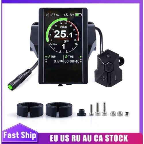 3.2inch Colorful New 850C P850C Electric Bicycle Speedometer Display For Bafang BBS01B BBS02B BBSHD Mid Crank Drive Motor Kit