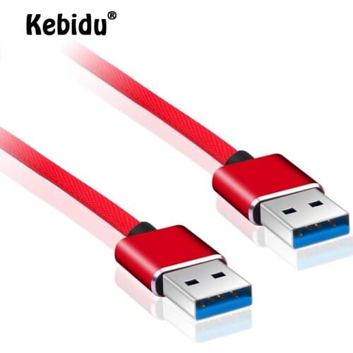 Kebidu USB To USB Cable Type A Male To Male USB2.0 Extension Cable For Radiator Hard Disk Webcom USB2.0 Cable Extender