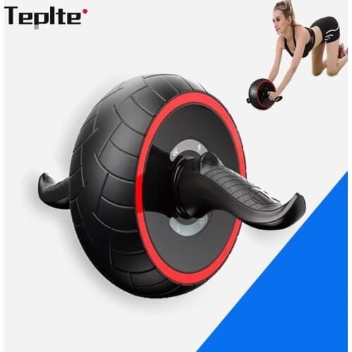 ABS Abdominal Roller Exercise Wheel Fitness Equipment Mute Roller For Arms Back Belly Core Trainer Body Shape Training Supplies