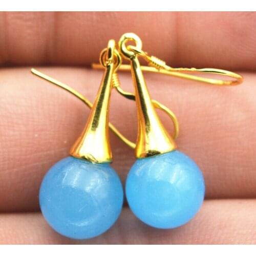 Beautiful Natural Aquamarine Gemstone Earrings