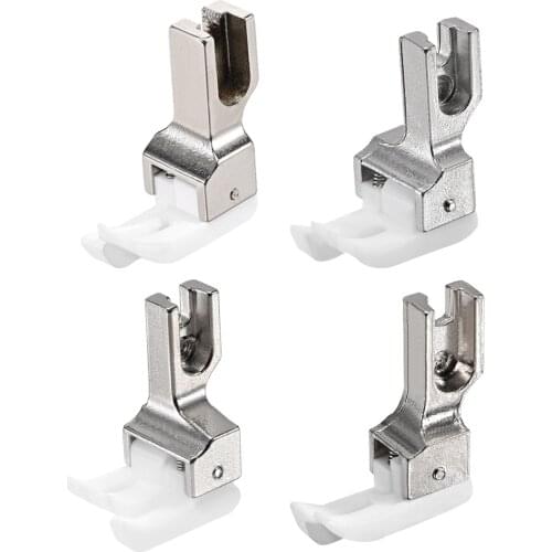 Uxcell Presser Foot Teplon Left/Right Side Edge Guide Compensating 1/32“-1/4”for Single Needle Industrial Sewing Machines