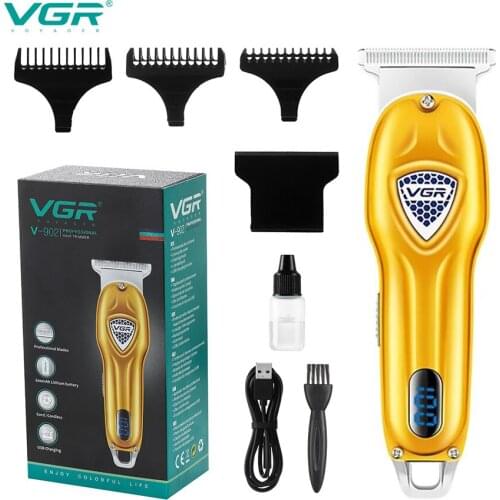 VRG Men Professional Hair Clipper Silver Full Metal Electric Hair Trimmer Electric Hair Clipper Haircut kit machine men grooming