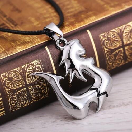 24 Pcs/Lot Mermaid Pattern Clear/metal Color Unisex Fashion Jewelry Mermaid Women Necklace Bulk Wholesale