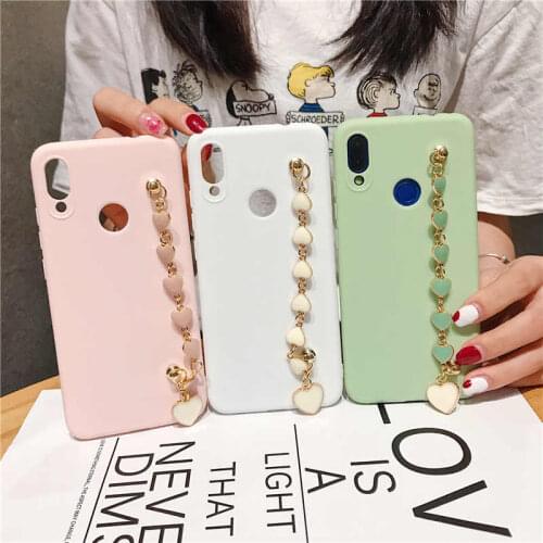 Fashion Love Heart Wristband Soft Case For oneplus 7T Pro Oneplus7pro oneplus 8 back covever For Oneplus 6 6T 1+6 1+8 Pro phone