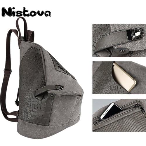 Mens Backpack Nistova Is Suitable for Laptop USB Charging Multi-layer Business Space Travel Anti-thief Outdoor Waterproof