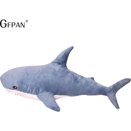 NEW 2020 140cm Big Size Funny Soft Whale Bite Shark Plush Toy Pillow Appease Cushion Gift For Children Brinquedos