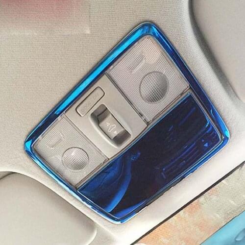 For Kia Rio 4 X-line 2018 2019 Stainless Steel Front Reading Light Lamp Decoration Trim Frame Cover Interior Accessories