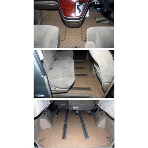 Custom full set car floor mats + trunk mats for Right Hand Drive Toyota Vellfire 7 8 seats 2008-2002 waterproof durable carpets