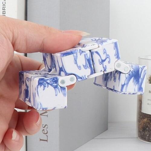 Portable Decompression Cube Simple Flips And Folds Stress Relief Toy Novel Unique Cube Improve Concentration For Studying