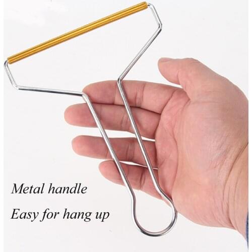 Manual Lint Cleaner Clothes Fluff Remover Fabric Fuzz Sweater Shaver Silver