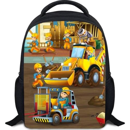 12 inch Childrens Backpack Engineering vehicle sonic Dragon Small Backpack Children Gift for Kids Baby Cartoon School Bags