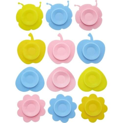 Fruit Shaped Suction Cup for Baby Bowl Plate Toddler Ifant Training Study Eatting Supplementary Gadget Silicone Baby Bowl Mat