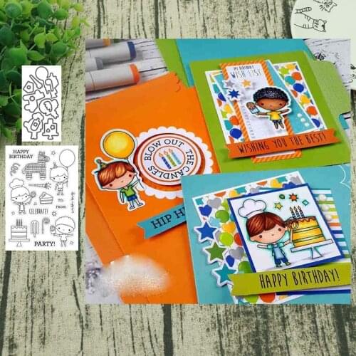 Trojan horse and boy Metal Cutting Dies and Stamps for Scrapbooking Steel Craft Die Cut Embossing Paper Card Album Stencil