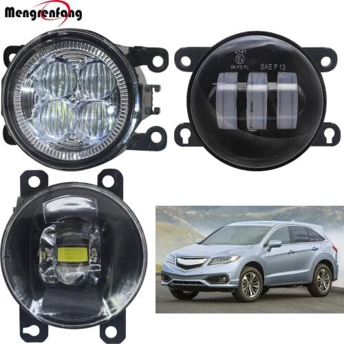Fog Light Accessories For Acura RDX 2010-2015 Car Front Bumper LED Fog Lamp DRL Daytime Running Light H11 12V