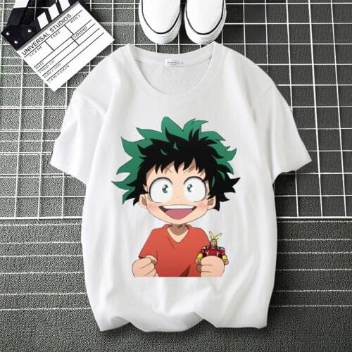 My Hero Academia Tokoyami Fumikage Cartoon Printed High flexibility T-Shirt Round Collar Short Sleeve Modal Top T shirt
