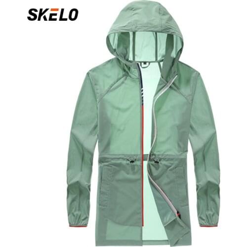 2021 Womens Mid-Length Hooded Anti-Ultraviolet Skin Windbreaker Stretch Couple Summer Riding Ice Silk Sunscreen Clothing