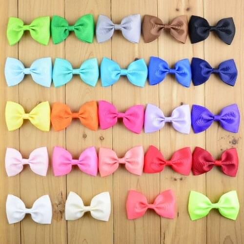 122 pcs/lot , 3" grosgrain bow applique,embellishment,card making,home decor,weddings,bows for hair accessories