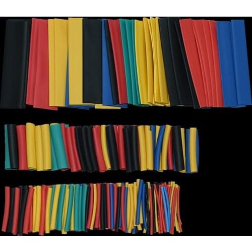 328 Pcs/lot Assorted 2:1 Heat Shrink Tubing Wrap Sleeve Kit top Polyolefin 8 Sizes tube Cable Sleeving Assortment Wrap krimpkous