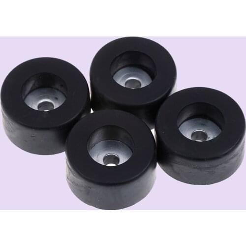 4pcs/ lot 38mm x 19mm Hard Rubber Feet Damper Pad Base Speaker Shockproof Feet Pad Cushion