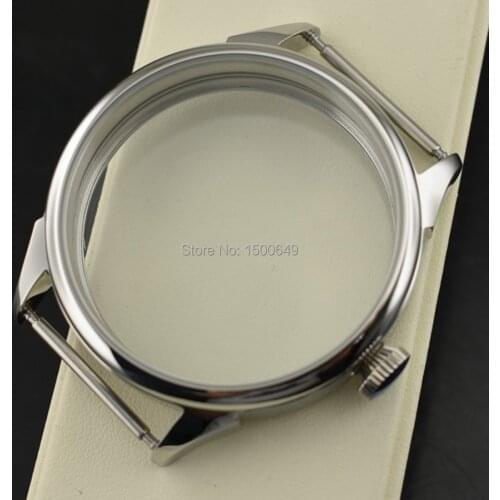 42mm NEW Fully polished stainless steel specially case fit 6497 6498 ST3600 st3620 hand winding mechanical movement P636