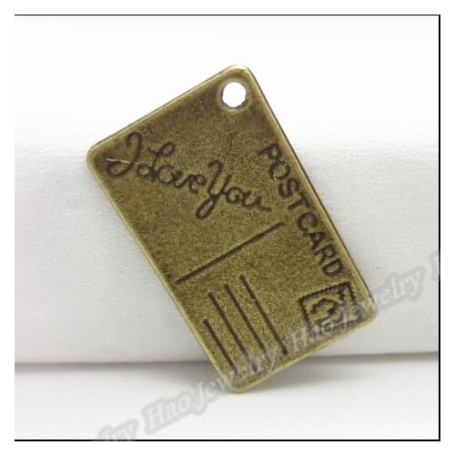 50pcs Vintage Charms Pendant Antique bronze Fit Bracelets Necklace DIY Metal Jewelry Making