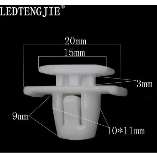 Car Fasteners Clip 100pcsYT-1089 Diameter 9mm Car Door Panel Clips Buckle With Seal Ring Guard clip for Honda Accord Civic