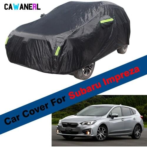 Full Car Cover For Subaru Impreza Outdoor Anti-UV Sun Rain Ice Snow Dust Protection Waterproof Cover
