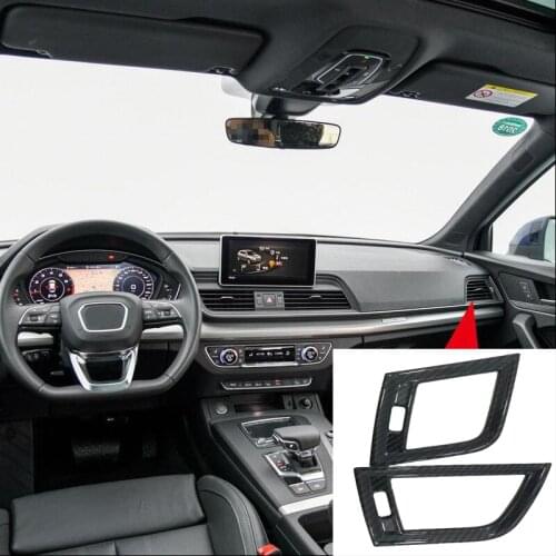 Car styling Interior Dashboard Side Air Vent Outlet Cover Trim stickers for Audi Q5 FY 2018 Interior auto Accessories