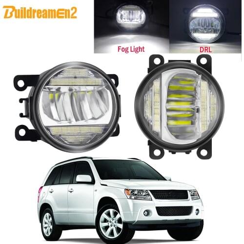2in1 Car Right + Left LED Fog Light Assembly Daytime Running Lamp DRL 30W H11 12V For Suzuki Grand Vitara 2/II JT 2005-2015