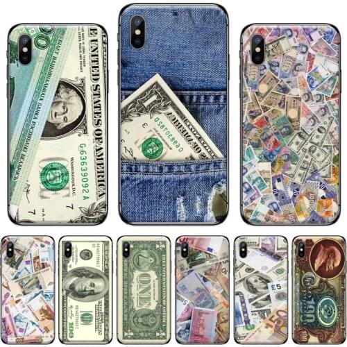 Money cash Ruble dollar pattern Phone Case for iPhone 11 12 mini pro XS MAX 8 7 6 6S Plus X 5S SE 2020 XR luxury funda coque