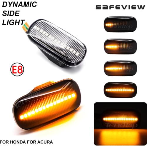 For Honda Stream S2000 CR-V HR-V Civic City Fit Jazz Accord Dynamic Blinker Turn Signal Lamp Side Marker Indicator Turn Lights