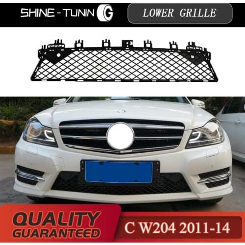 For MERC M-B W204 C-class A2048850853 BUMPER GRILL MESH LOWER GRILLE SPORT Lower grille C250 C300 C350 C200 2013