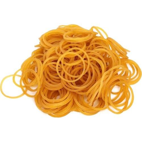 100Pcs 40mm Elastic Rubber Bands Elastic Bands for Office School Stationery Supplies Stretchable Sturdy Rubber Elastics Bands