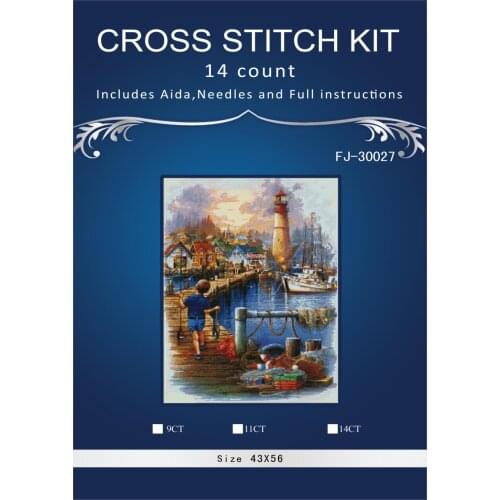 Oneroom,Needlework,Embroidery,DIY Portrait Painting,Cross stitch,kits,14ct port landscape Cross-stitch,Sets For Embroidery