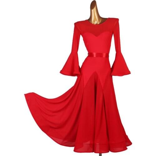 Ballroom Dance Competition Dress Suit Free Belt Waltz Social Dance Standard Dance Dress New Tango Costume Ballroom Dress 1441
