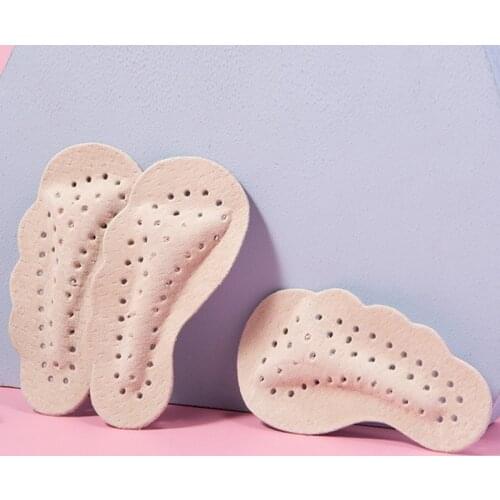 Heels Protector Premium Leather Non-slip Insoles Sandals Sticker Women Foot Care Self-adhesive Patch Cushion Forefoot Gel Pads