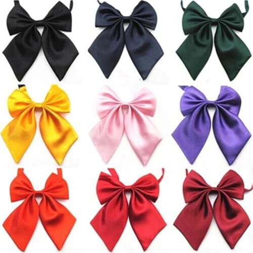 Red Butterfly Womens Female Girl Black Knot Student Hotel Bow Tie fashion Clerk Waitress Neck Wear Ribbon Ties Women Tie