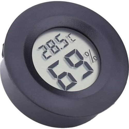 Round Electronic Thermometer and Hygrometer Indoor Digital LCD Hygrometer Temperature Humidity Meter C & F
