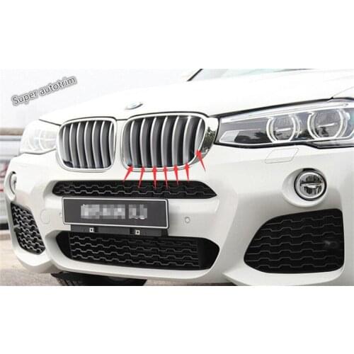 Lapetus Accessories Exterior ABS Car Styling Front Grille Grill Cover Trim A Set For BMW X3 F25 2012 2013 2014 2015 2016 2017